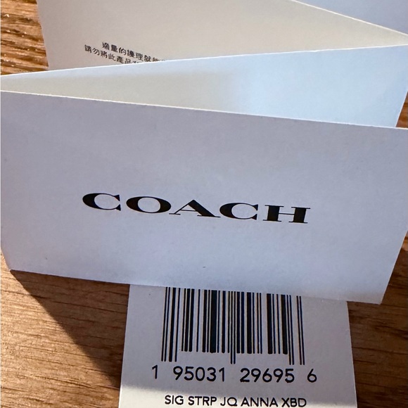 NWT Coach Anna Foldover Clutch Crossbody Bag in Brown and Black - Picture 3 of 13